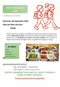 Repas paroissial 2025