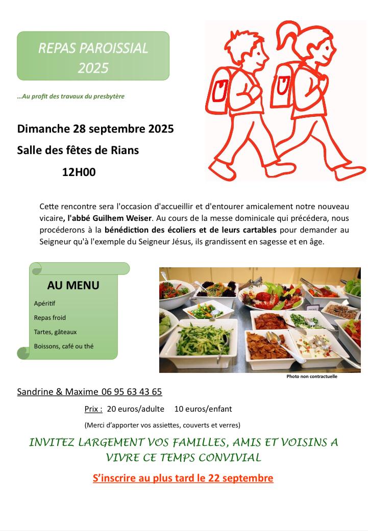 Repas paroissial 2025